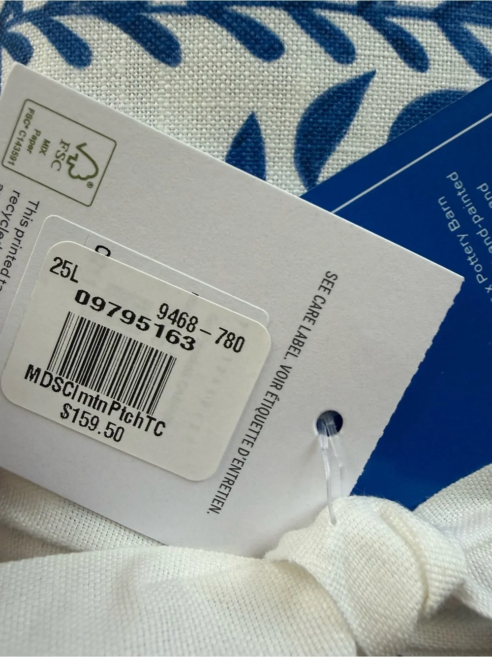 Pottery Barn Mark D Sikes Clementine Patchwork Tablecloth 70